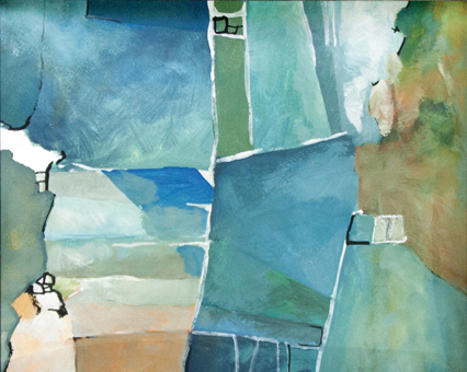 0 Gouache 24x30 Tempera 06a Unterwegs am Toten Meer